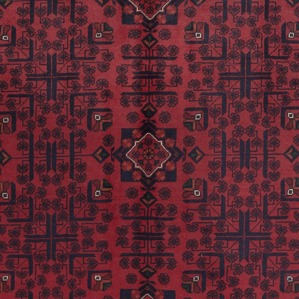 Afghan Teppich - Kunduz - 300 x 198 cm - dunkelrot
