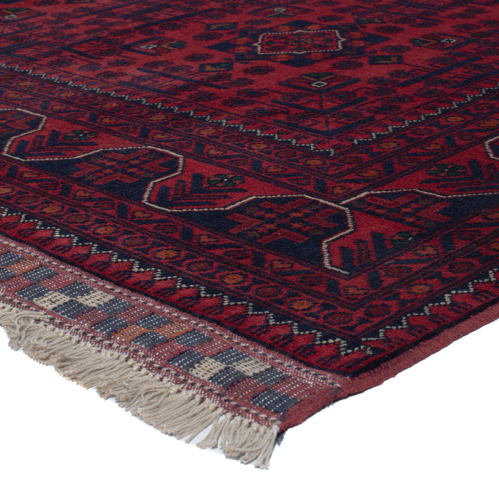 Afghan Teppich - Kunduz - 300 x 198 cm - dunkelrot