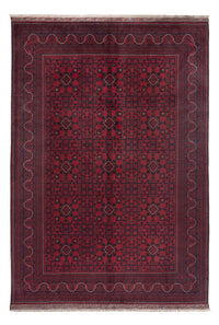 Afghan Teppich - Kunduz - 300 x 202 cm - dunkelrot