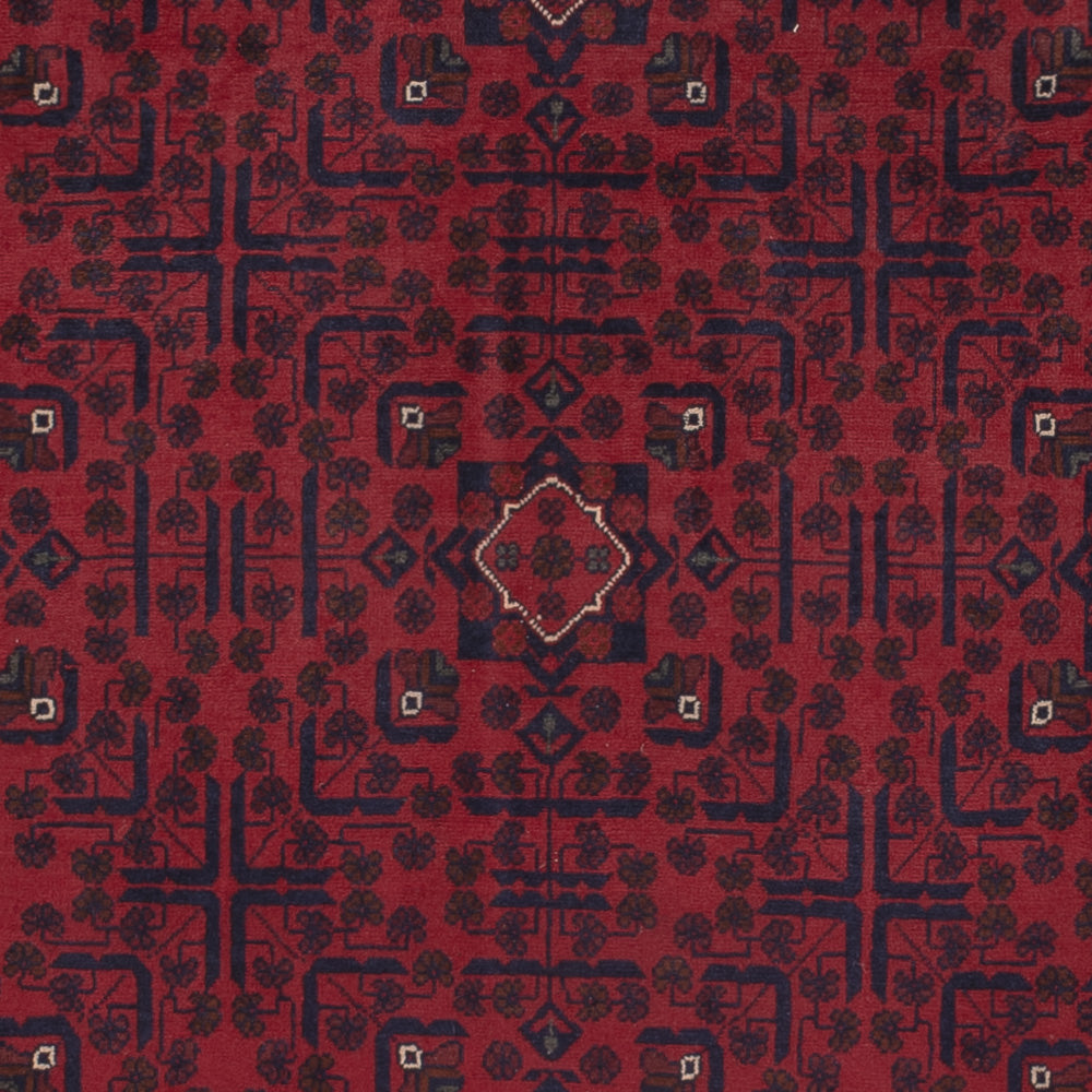 Tapis afghan - Kunduz - 288 x 204 cm - rouge foncé