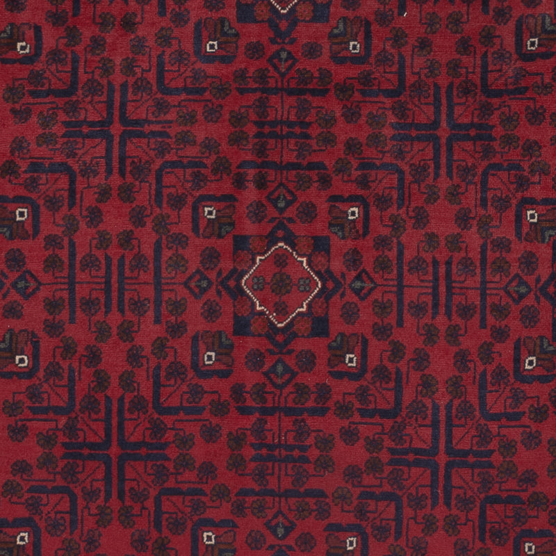 Tapis afghan - Kunduz - 288 x 204 cm - rouge foncé