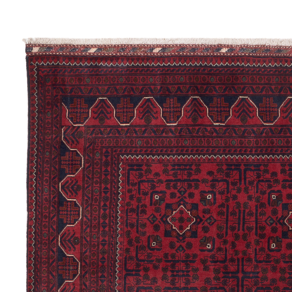 Tapis afghan - Kunduz - 288 x 204 cm - rouge foncé