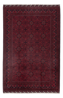 Afghan Teppich - Kunduz - 300 x 197 cm - dunkelrot