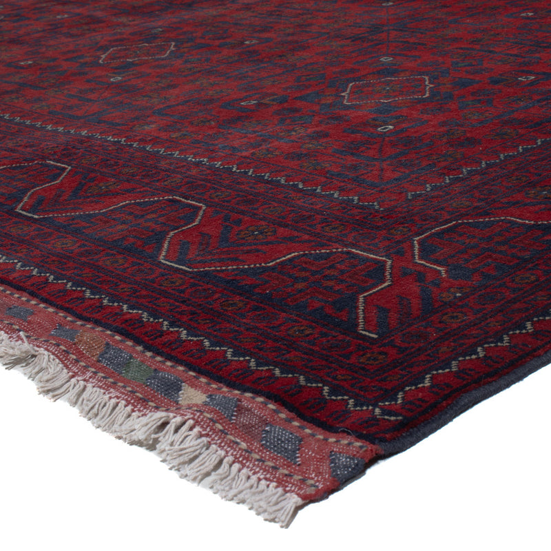 Afghan Teppich - Kunduz - 307 x 197 cm - dunkelrot
