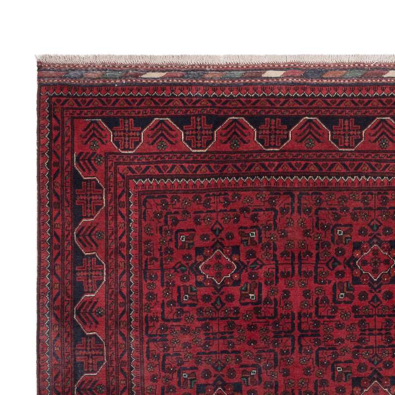 Afghan Teppich - Kunduz - 287 x 195 cm - dunkelrot