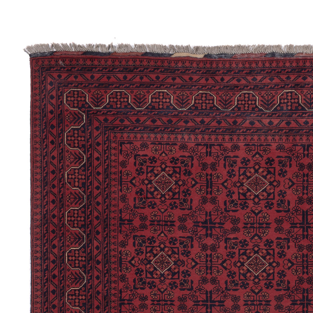 Afghan Teppich - Kunduz - 297 x 208 cm - dunkelrot