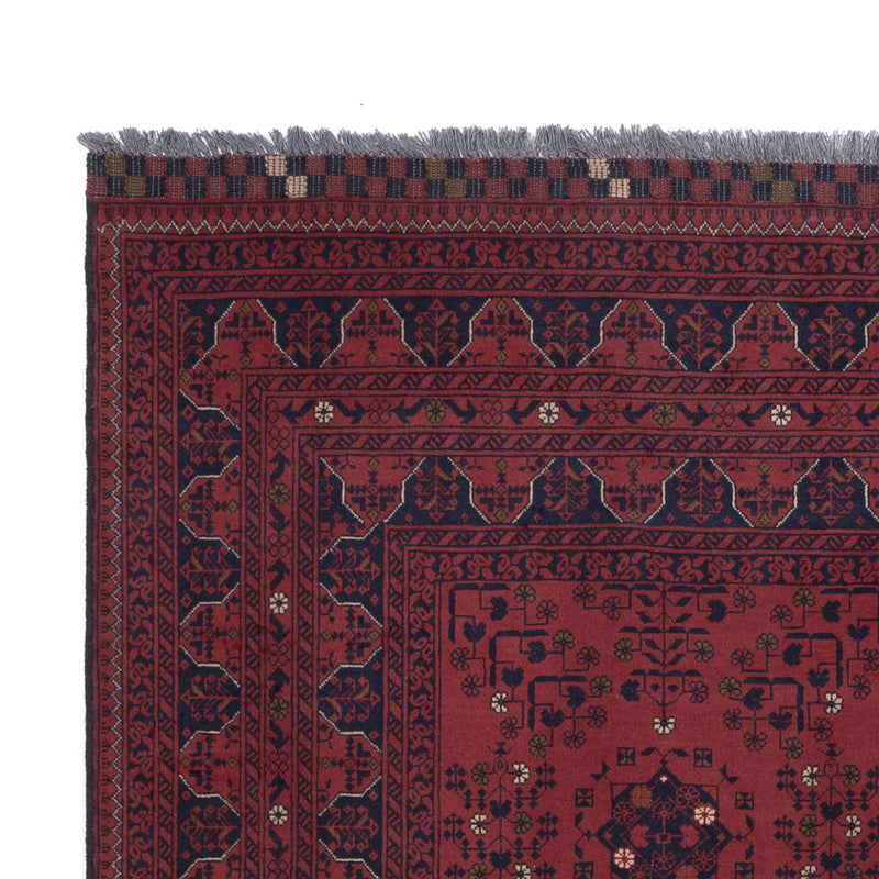 Afghan Teppich - Kunduz - 300 x 204 cm - dunkelrot