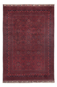 Tapis afghan - Kunduz - 292 x 198 cm - rouge foncé