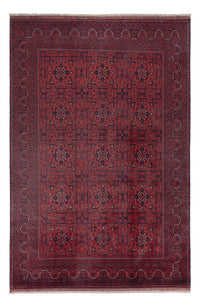 Afghan Teppich - Kunduz - 299 x 196 cm - dunkelrot