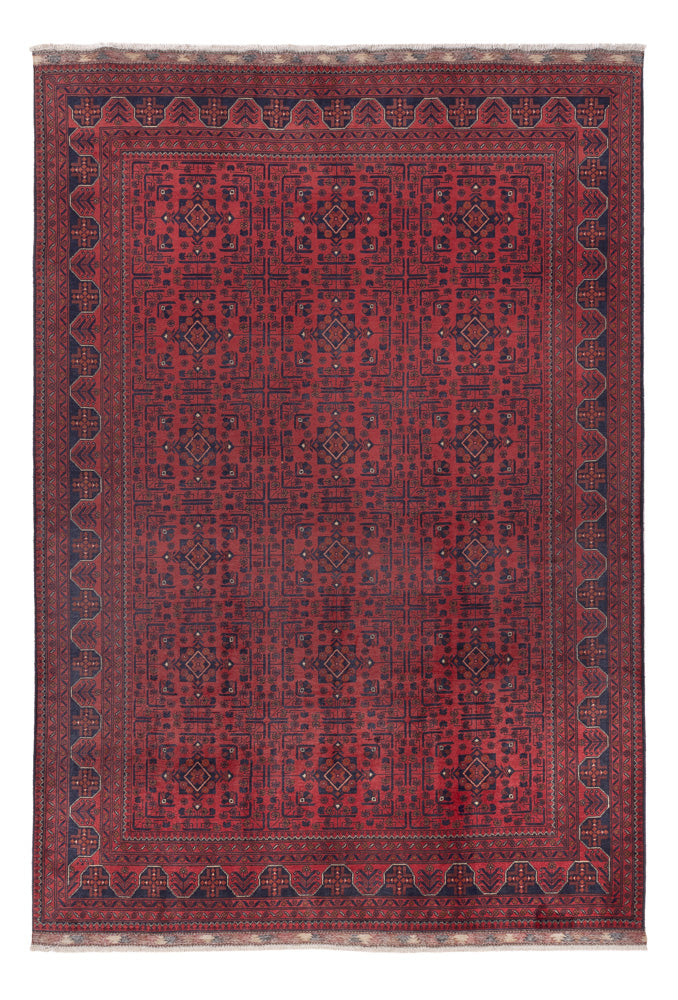 Tapis afghan - Kunduz - 290 x 197 cm - rouge clair