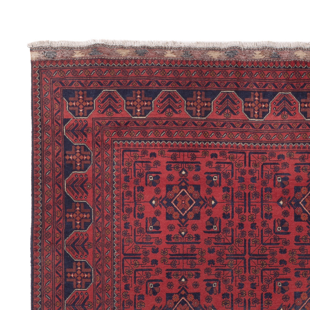 Tapis afghan - Kunduz - 290 x 197 cm - rouge clair