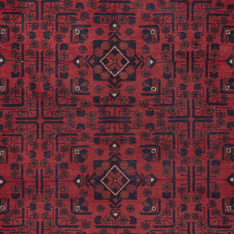 Tapis afghan - Kunduz - 290 x 195 cm - rouge foncé