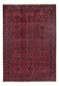 Tapis afghan - Kunduz - 288 x 197 cm - rouge foncé