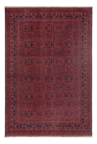 Tapis afghan - Kunduz - 290 x 196 cm - rouge foncé