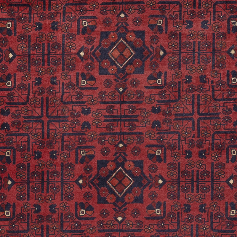 Tapis afghan - Kunduz - 290 x 196 cm - rouge foncé