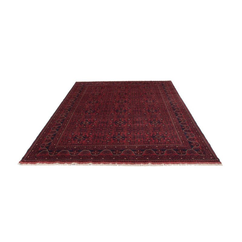 Tapis afghan - Kunduz - 290 x 196 cm - rouge foncé