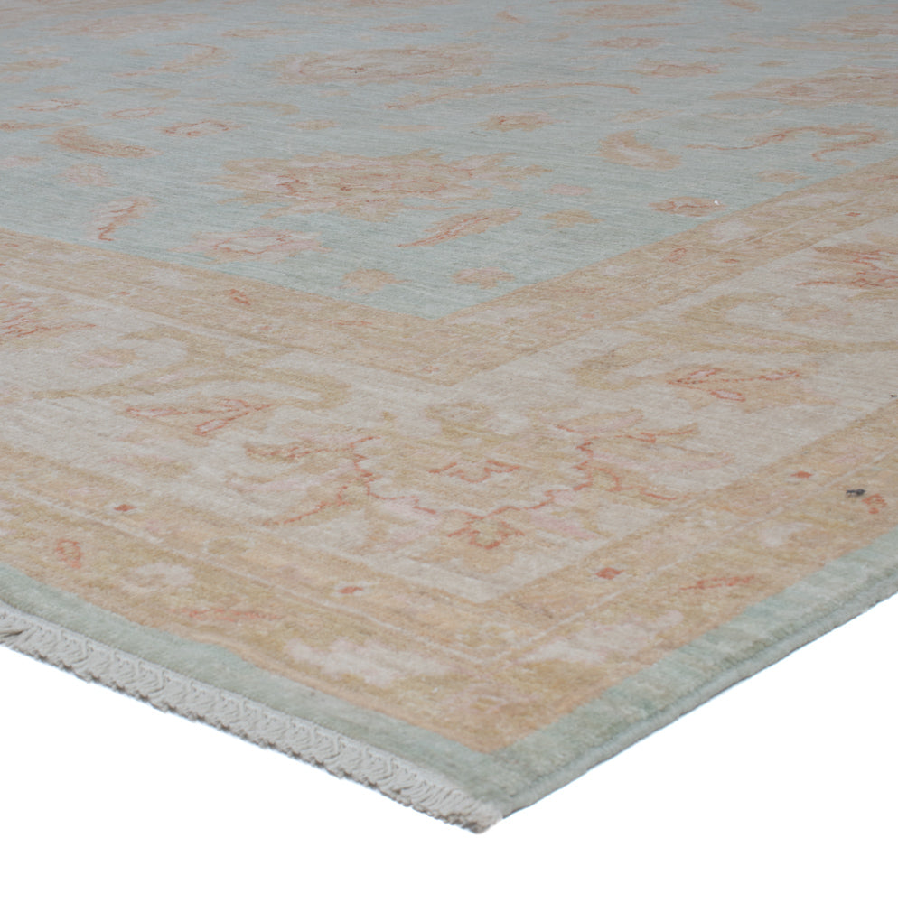 Ziegler Teppich - 344 x 253 cm - blau