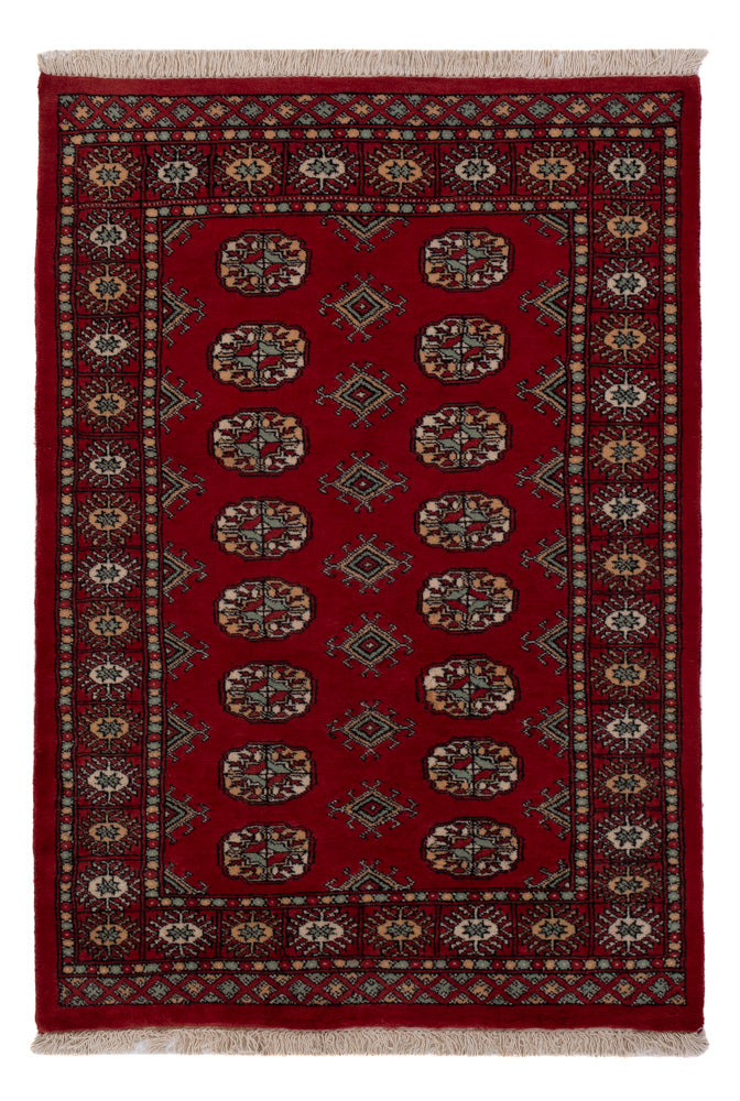 Pakistan Teppich - 141 x 95 cm - rot