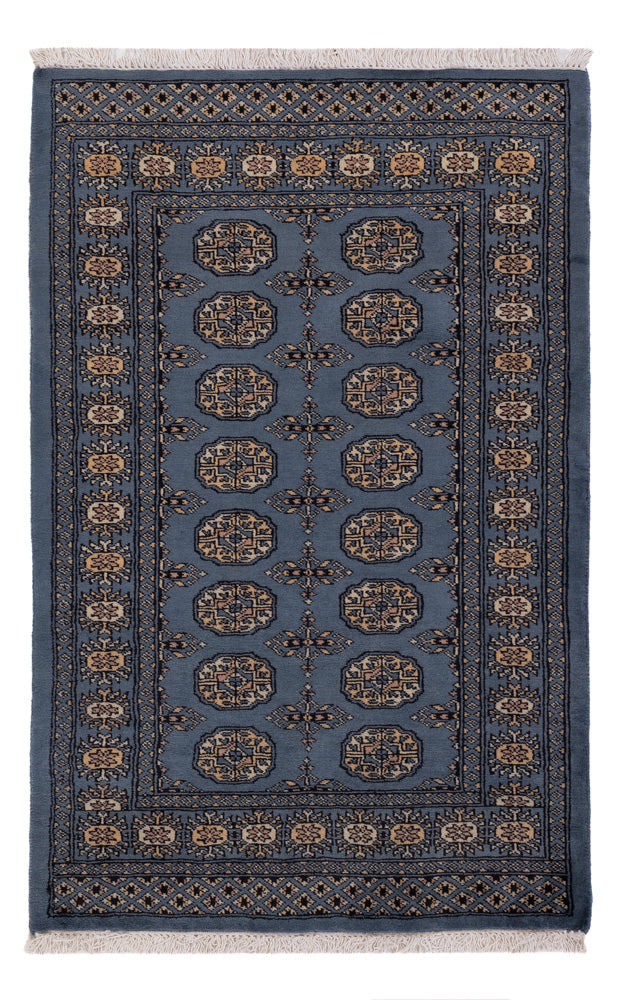 Pakistan Teppich - 151 x 94 cm - blau