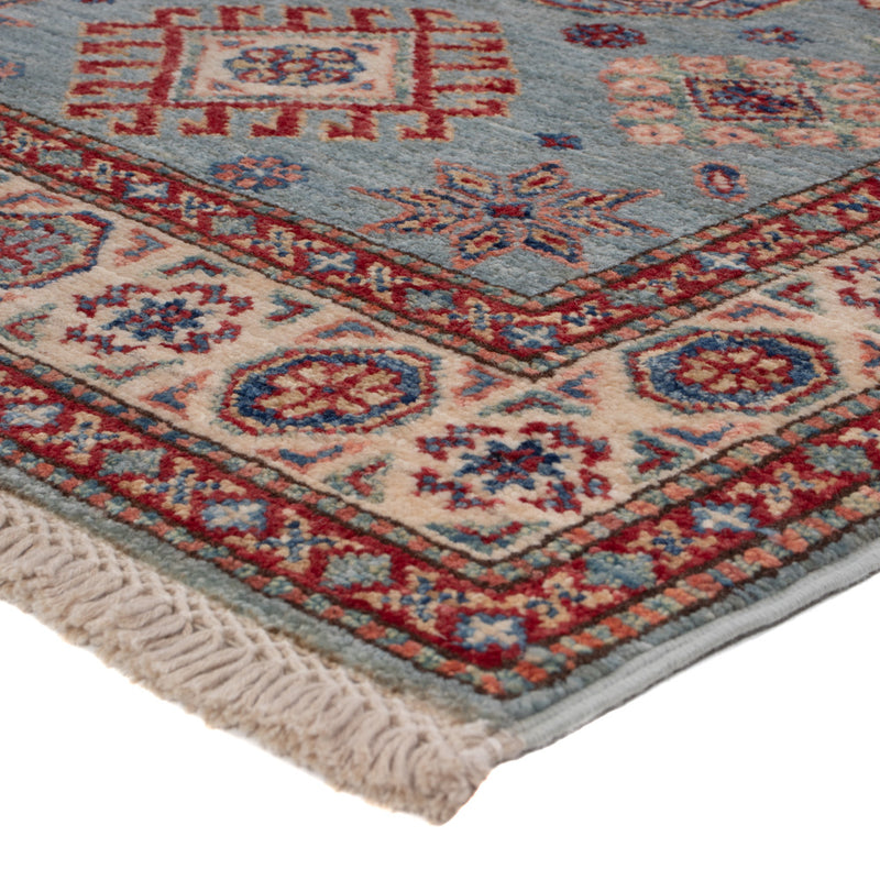 Tapis Ziegler - Kazak - 126 x 77 cm - bleu clair