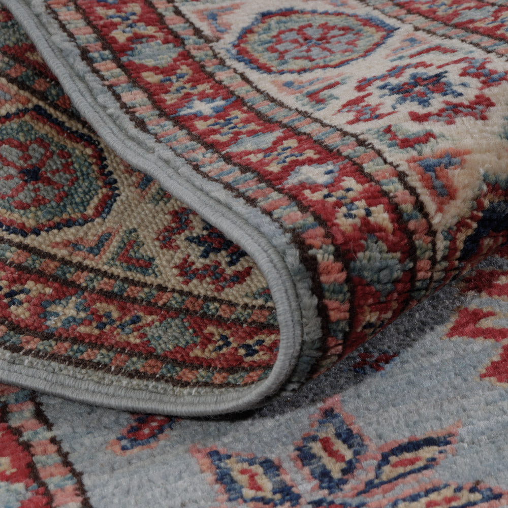 Tapis Ziegler - Kazak - 126 x 77 cm - bleu clair