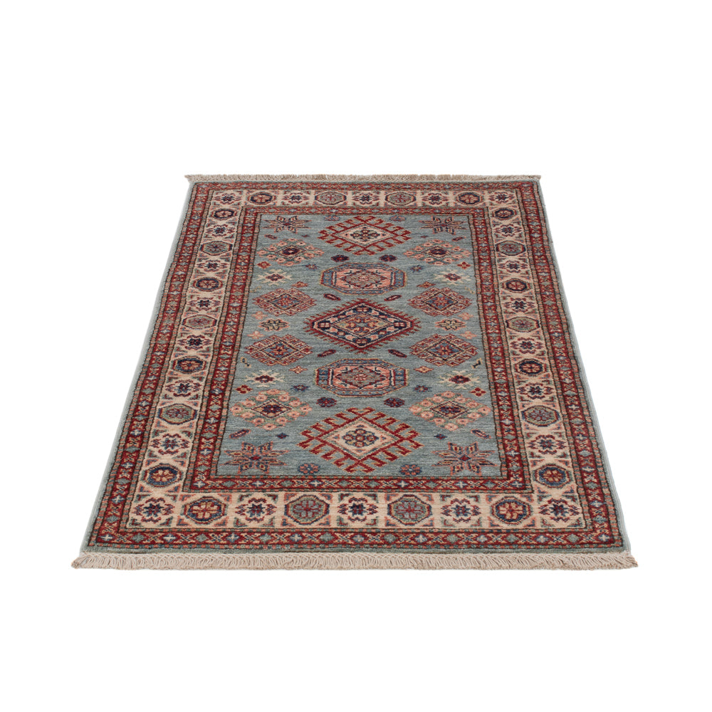 Tapis Ziegler - Kazak - 126 x 77 cm - bleu clair