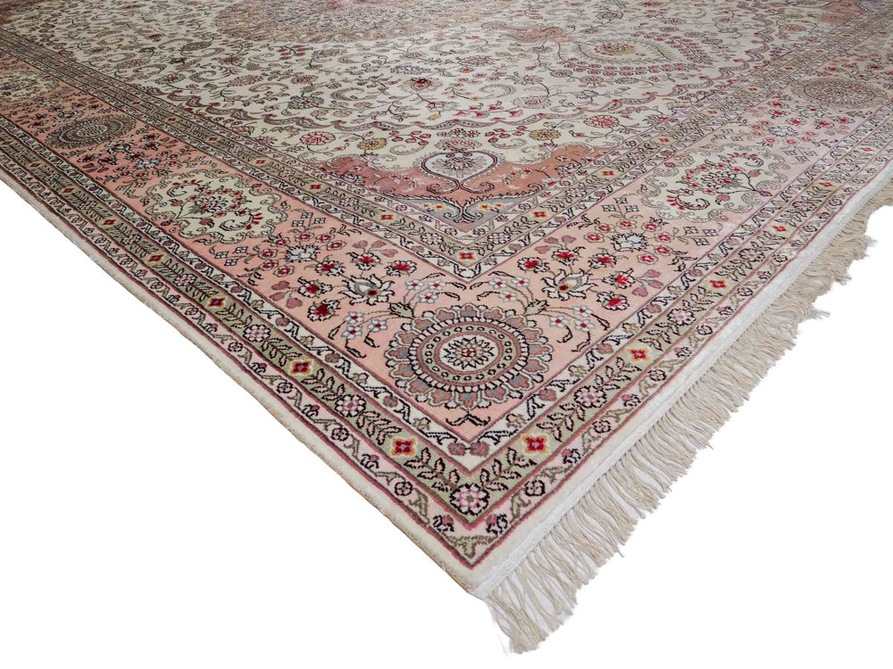 Tapis en soie - Soie chinoise - 362 x 272 cm - beige