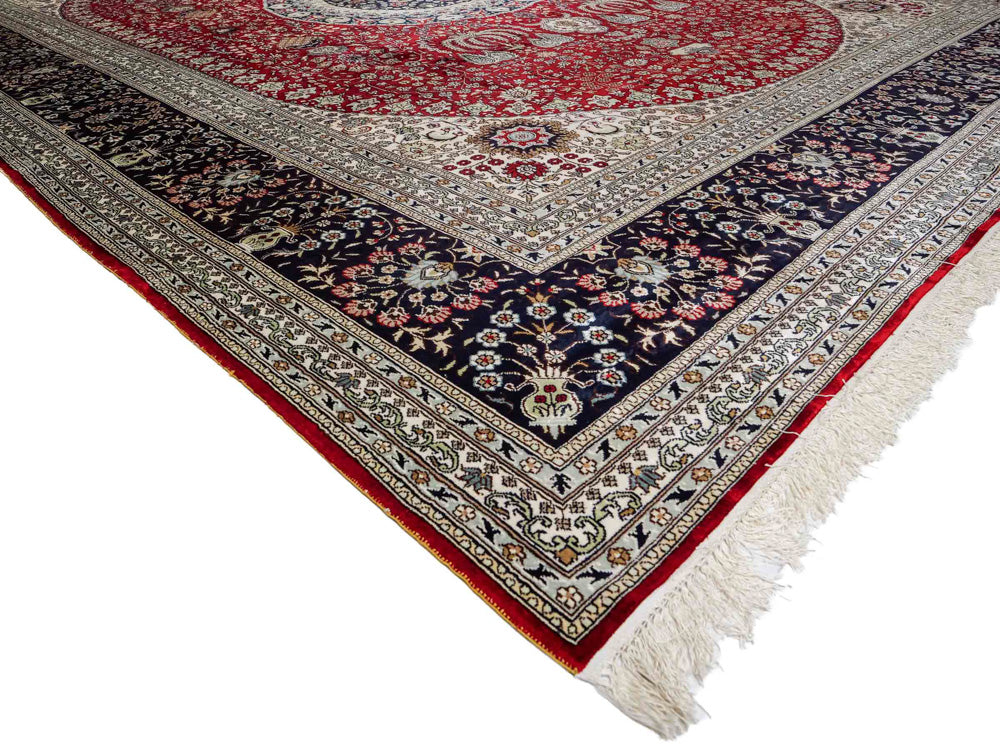 Tapis de Chine en soie Tapis 370x272cm - Tapis oriental