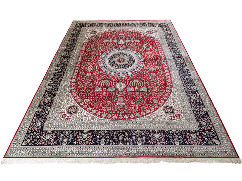 Tapis de Chine en soie Tapis 370x272cm - Tapis oriental