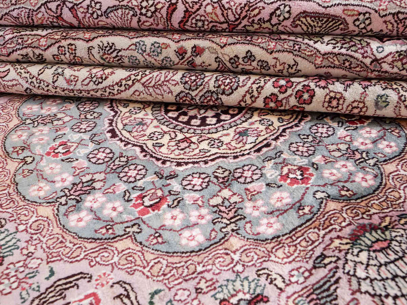 Tapis en soie - Soie chinoise ronde  - 300 x 300 cm - beige