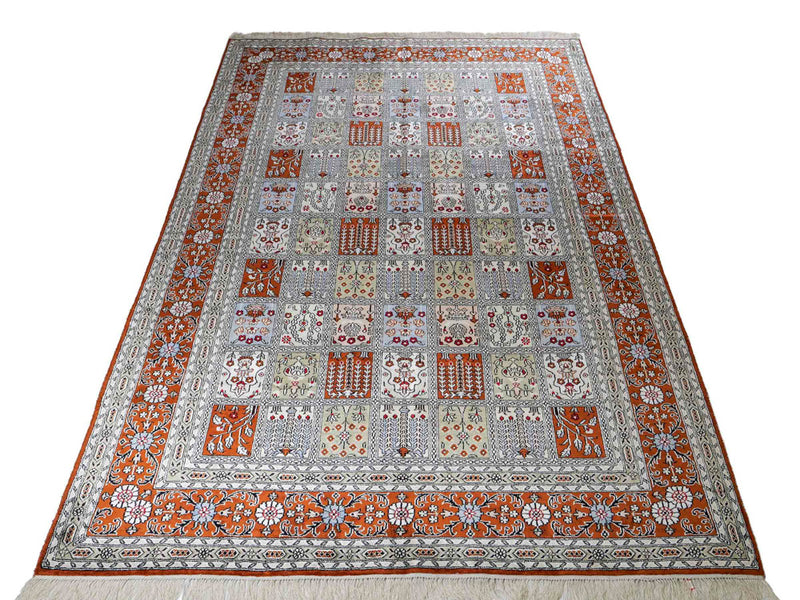 Seidenteppich - China Seide - 268 x 181 cm - hellgrau