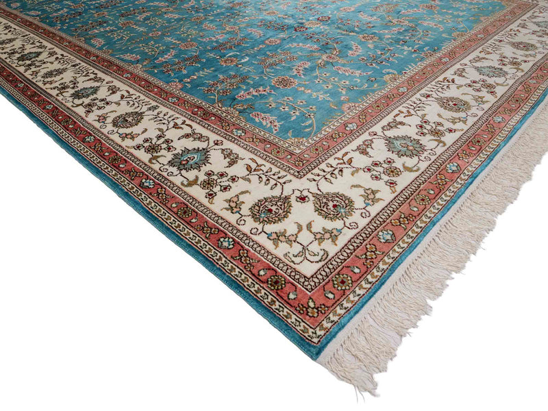 Tapis en soie - Soie chinoise - 263 x 180 cm - bleu clair