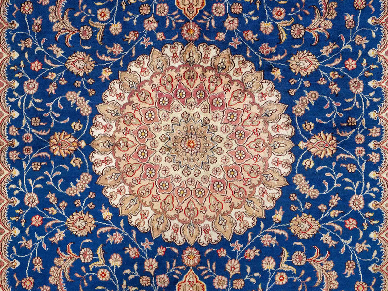 Tapis en soie - Soie chinoise - 247 x 155 cm - bleu