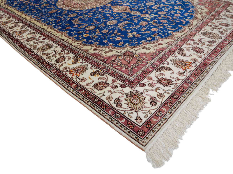 Tapis en soie - Soie chinoise - 247 x 155 cm - bleu