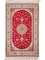 Tapis en soie - Soie chinoise - 120 x 77 cm - rouge