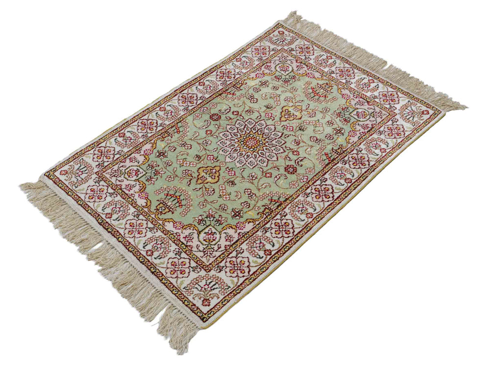 Seidenteppich - China Seide - 92 x 63 cm - sand