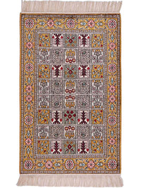 Tapis en soie - Soie chinoise - 92 x 64 cm - multicolore