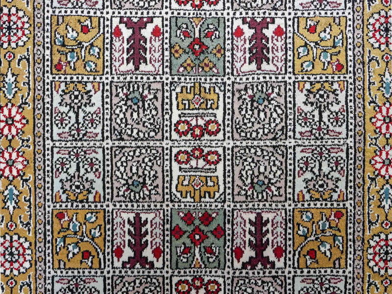 Tapis en soie - Soie chinoise - 92 x 64 cm - multicolore