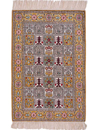 Tapis en soie - Soie chinoise - 92 x 63 cm - multicolore
