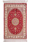 Tapis en soie - Soie chinoise - 90 x 59 cm - rouge