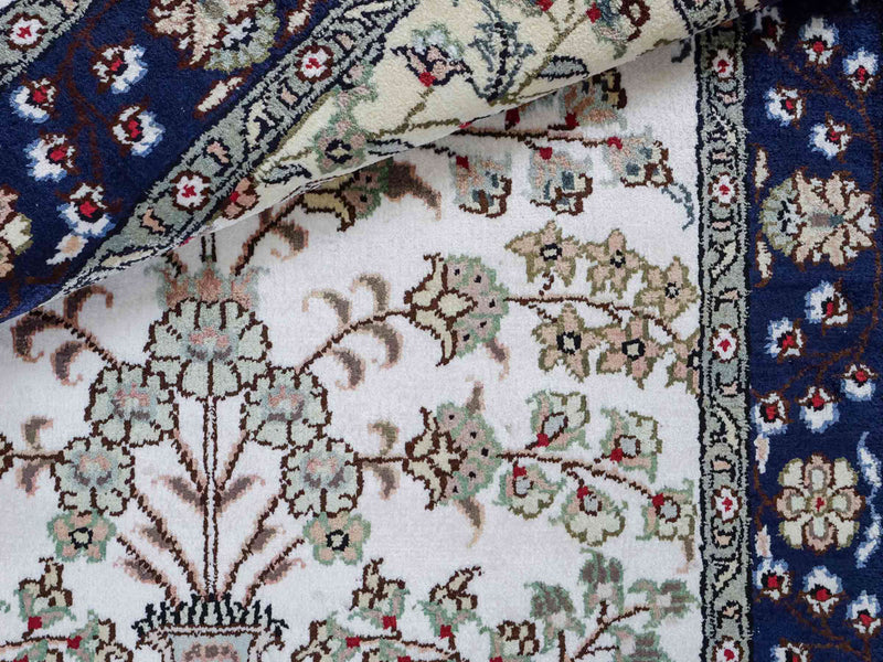 Seidenteppich - China Seide - 90 x 62 cm - creme