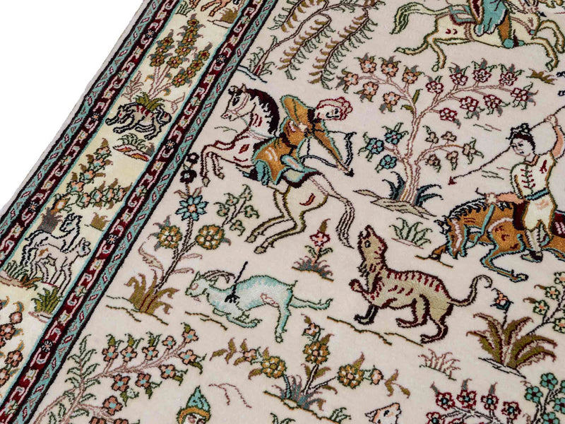 Seidenteppich - China Seide - 150 x 88 cm - beige