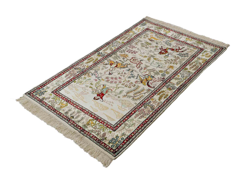 Seidenteppich - China Seide - 150 x 88 cm - beige