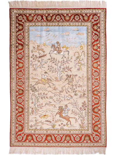 Tapis de Chine en soie Tapis 123x178cm - Tapis oriental