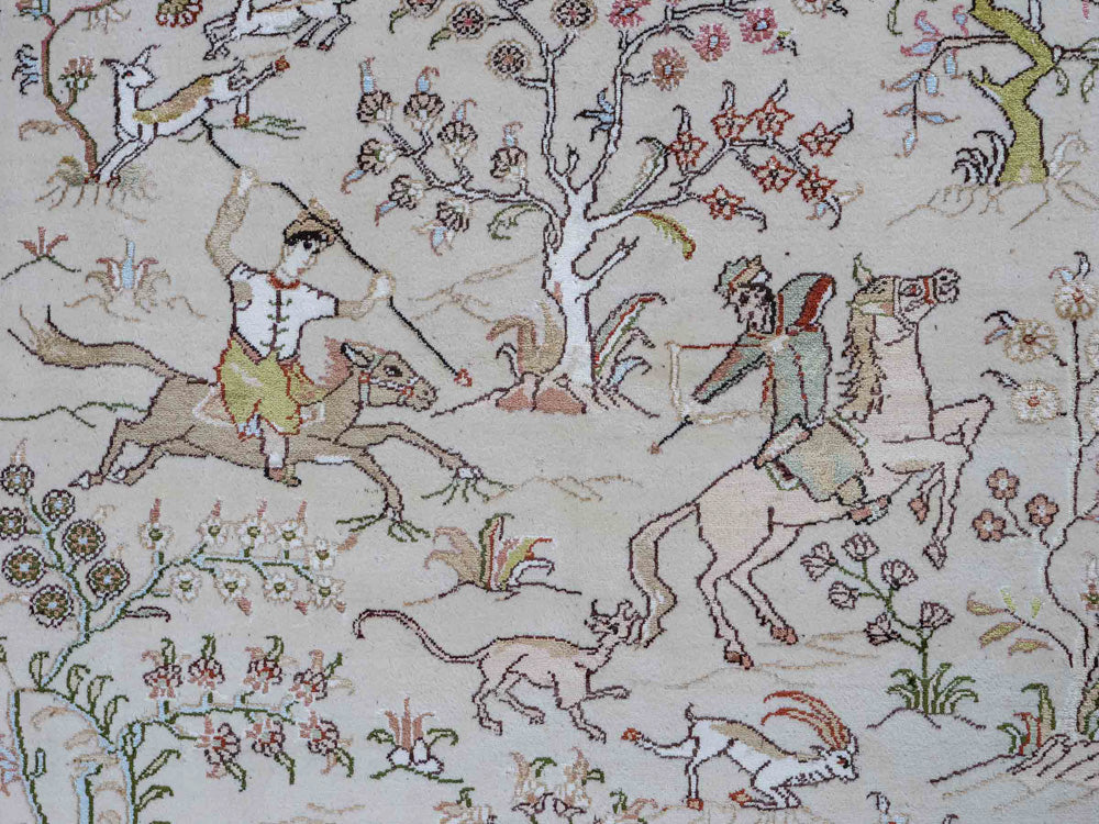 Seidenteppich - China Seide - 178 x 123 cm - beige