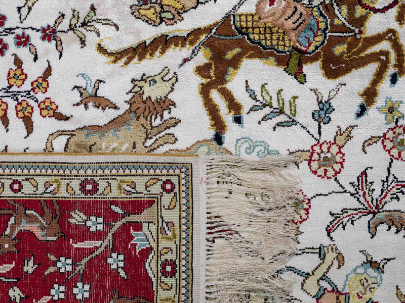 Seidenteppich - China Seide - 180 x 123 cm - beige