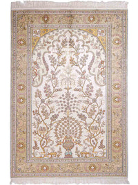 Seidenteppich - China Seide - 183 x 124 cm - beige