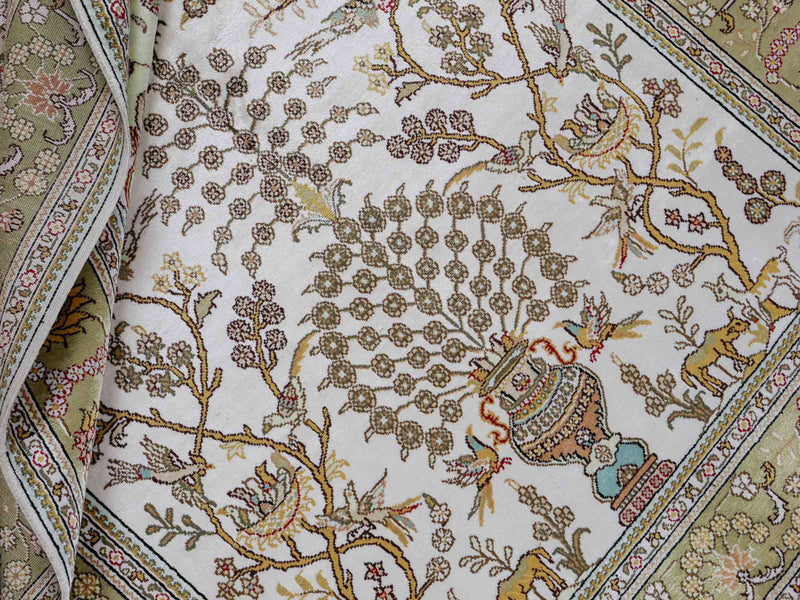 Seidenteppich - China Seide - 183 x 124 cm - beige