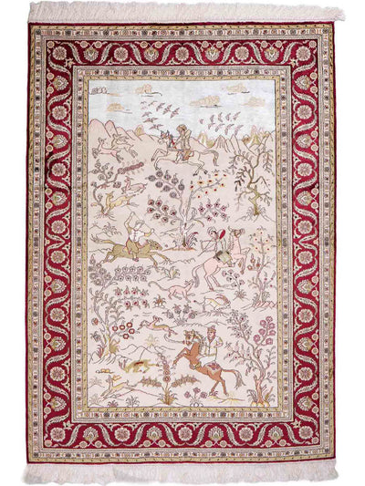 Tapis de Chine en soie Tapis 125x183cm - Tapis oriental