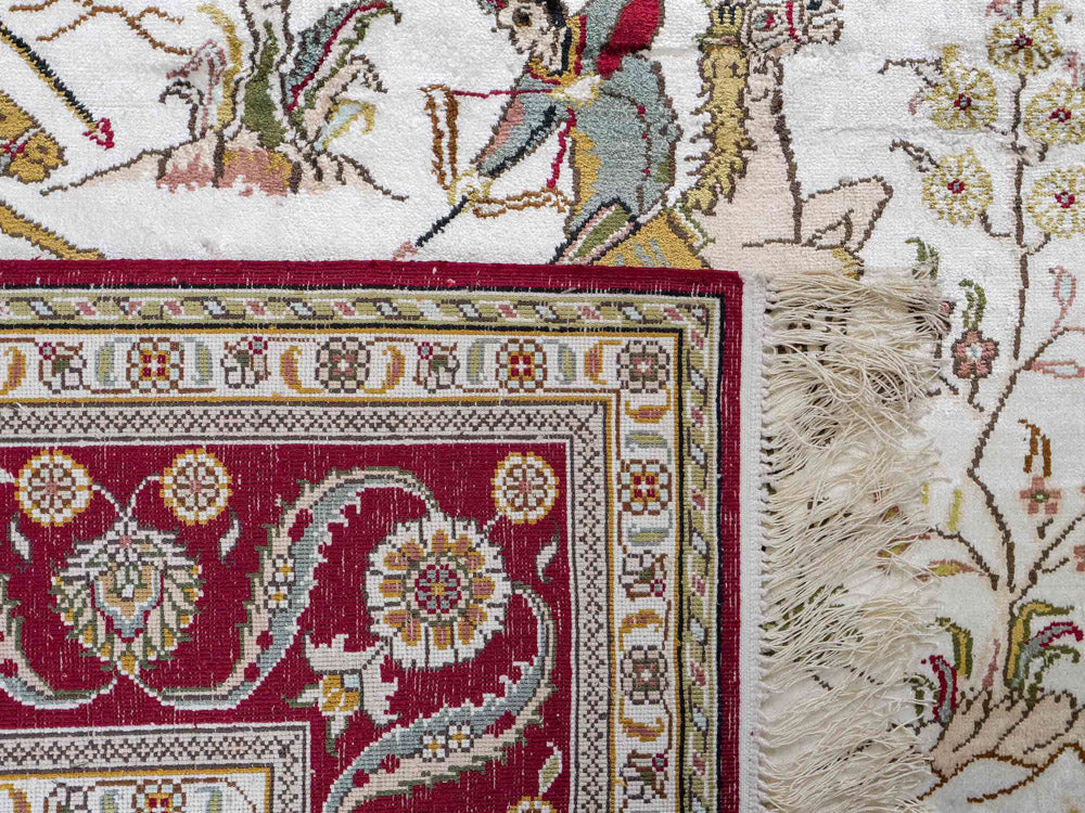 Seidenteppich - China Seide - 180 x 123 cm - beige